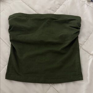 Stylish Olive Green Crop Top